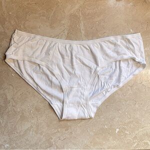 Fruit of the Loom White Cotton Panty Brief Large Size 9 NWOT